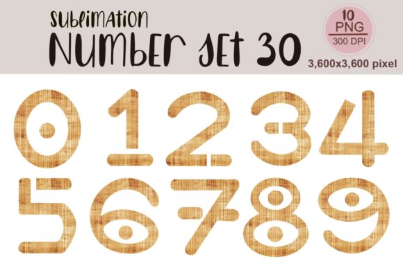 Boho Number Set 30: Essential Graphics & Illustrations