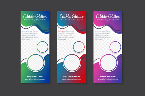 Edible Gliter Banner: Graphics & Print Templates