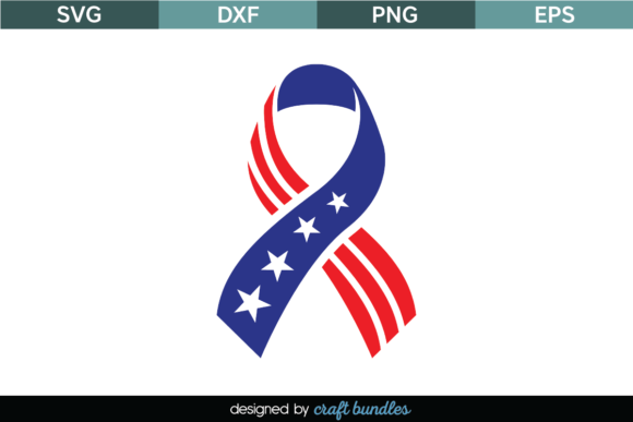Fourth of July Ribbon SVG: Graphics for Crafts