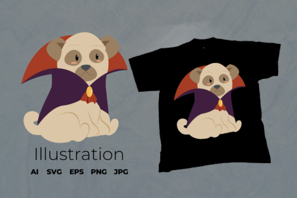 Halloween Dog Illustration: Graphics & Illustrations