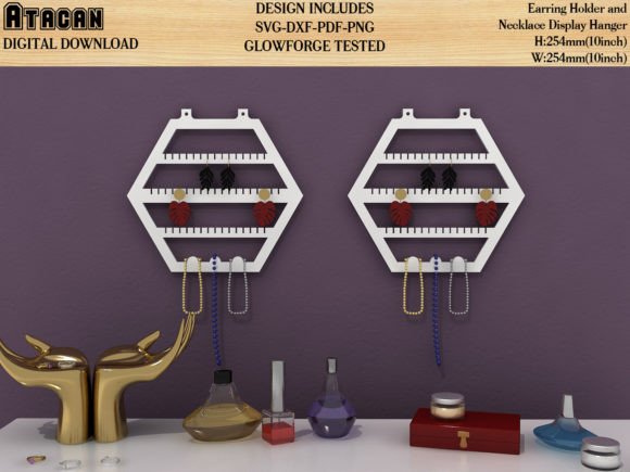 Jewelry Display Holder Necklace Stand for Laser Cutting