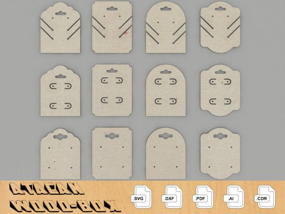 Laser Cutting Stands: Necklace Display Card SVG DXF Files 205 Review