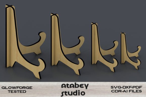 Plate Display Stand Pic Holder: Laser Cutting Stands