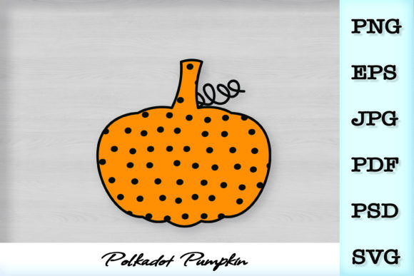 Polkadot Pumpkin SVG: Fun Graphics & Illustrations