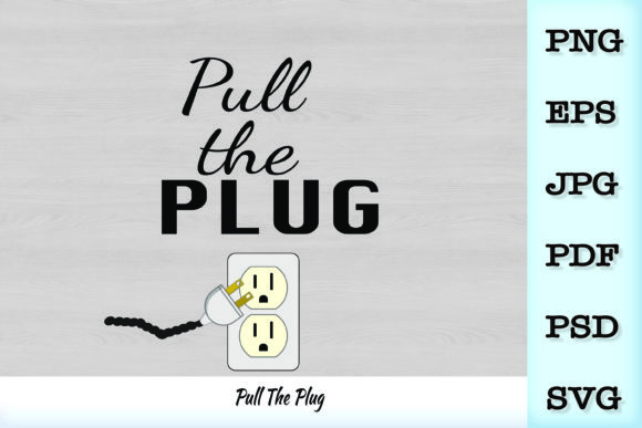 Pull the Plug SVG: Bold Graphics for Local Illustrations