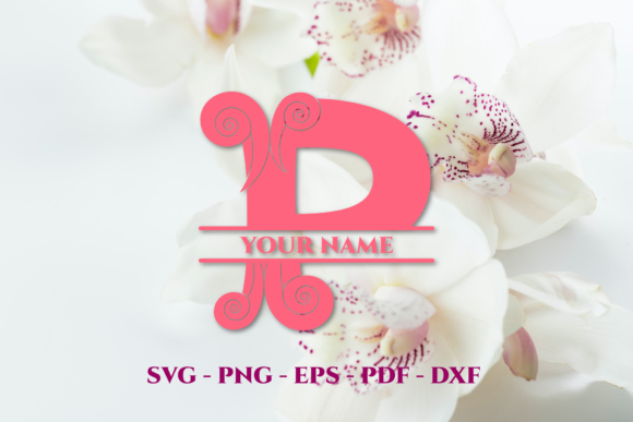 Split Monogram P: Premium Graphics for Crafts