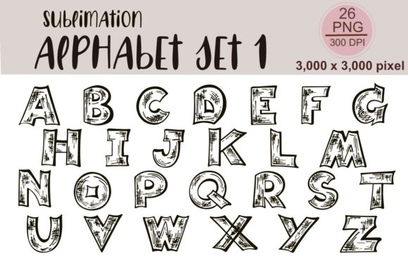 Sublimation Alphabet Set 1: Graphics & Illustrations Review