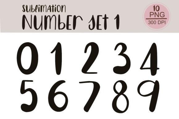 Sublimation Number Set 1: Graphics & Illustrations Review