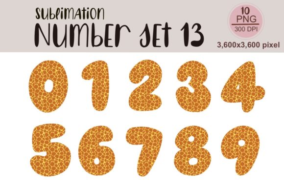 Sublimation Number Set 13: Graphics for Email Templates